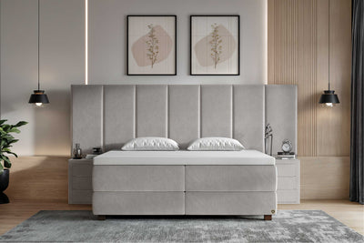 Di-Lara® Victoria Boxspringbett mit Matratze(n) und Topper inkl. 2 Nachtkommoden