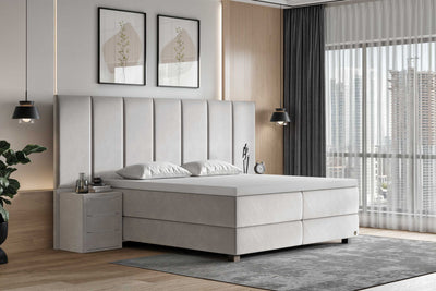 Di-Lara® Victoria Boxspringbett mit Matratze(n) und Topper inkl. 2 Nachtkommoden