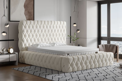 Di-Lara® Cleopatra Deluxe Polsterbett mit Stauraum