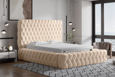 Di-Lara® Cleopatra Deluxe Polsterbett mit Stauraum