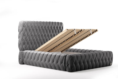Di-Lara® Cleopatra Deluxe Polsterbett mit Stauraum