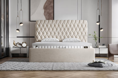 Di-Lara® Cleopatra Polsterbett mit Stauraum