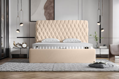 Di-Lara® Cleopatra Polsterbett mit Stauraum