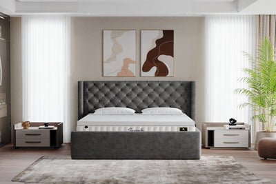 Di-Lara® Sarah Polsterbett mit Stauraum