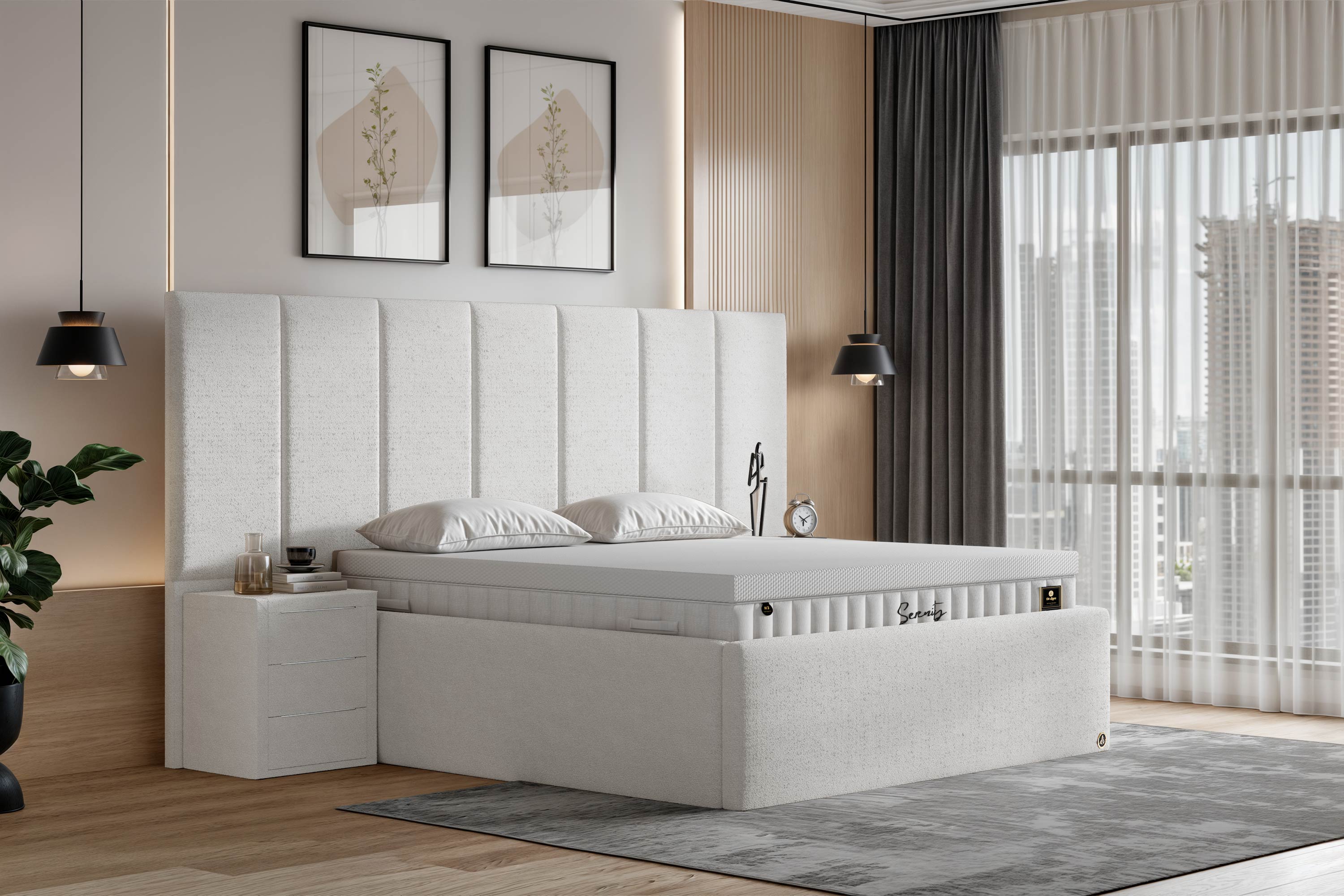 Di-Lara® Victoria Polsterbett mit Stauraum
