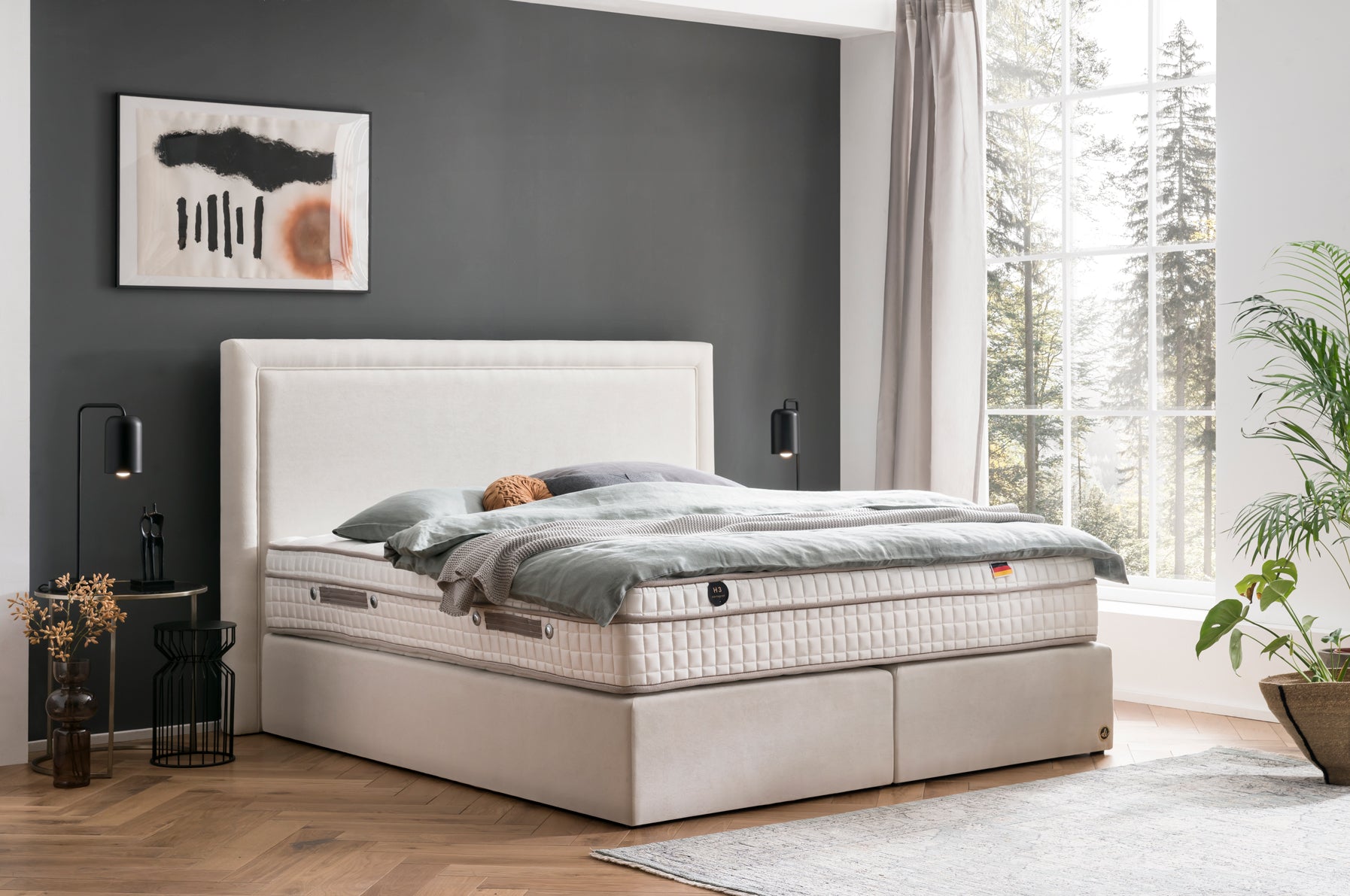 Di-Lara® Bordeaux Boxspringbett